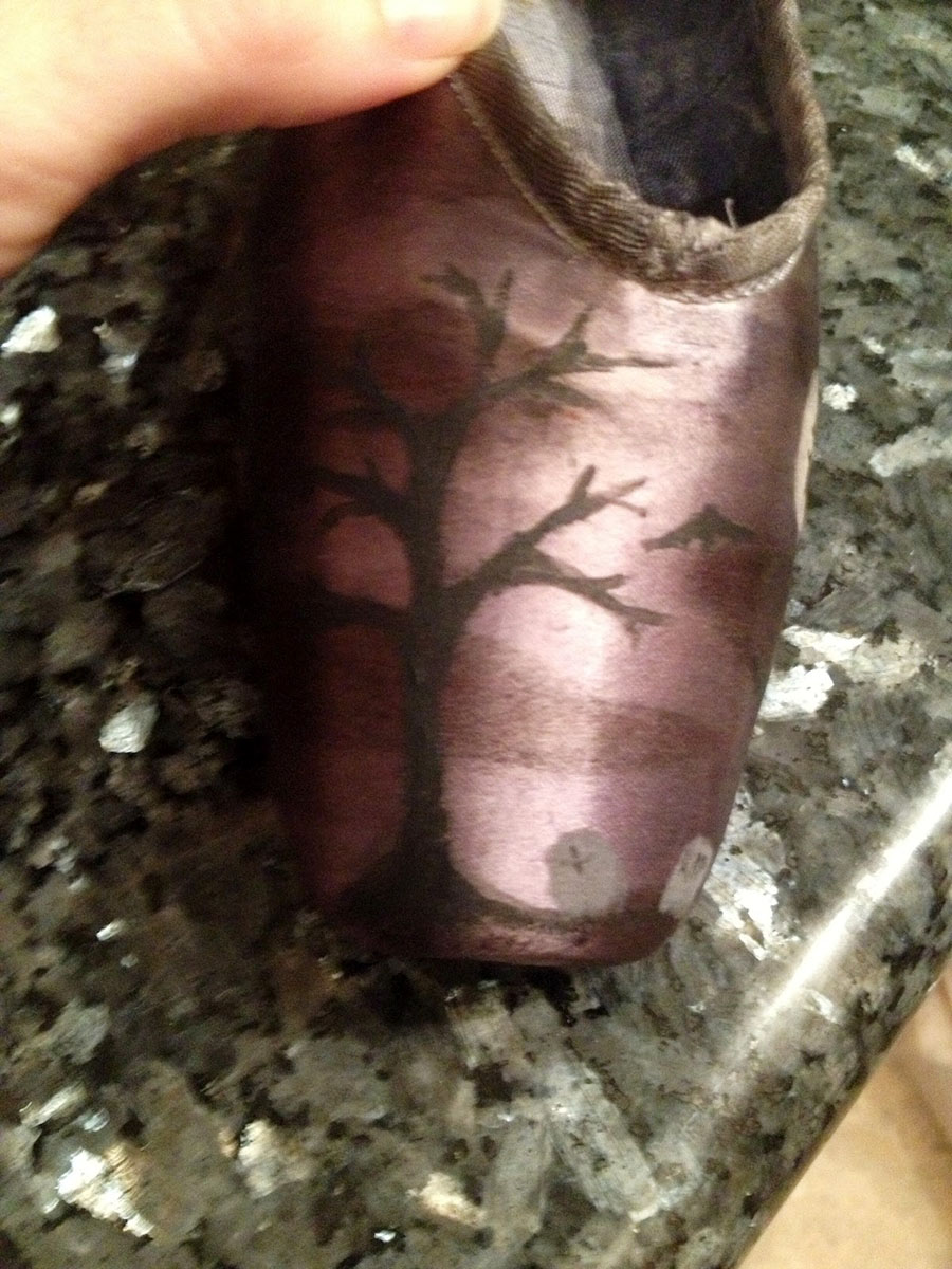 Decorated Pointe Shoes - Halloween Edition