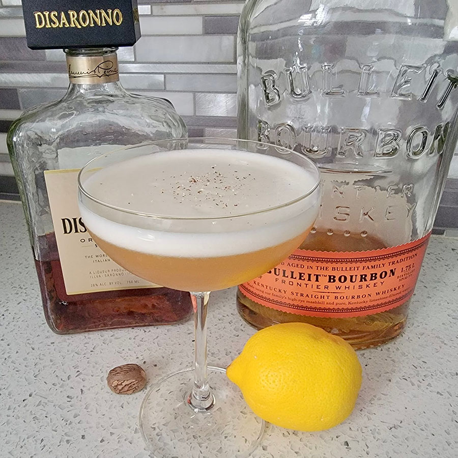 DotCom's Bourbon Sour with Amaretto